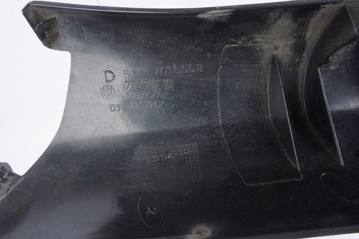 03-08 BMW E85 Z4 Convrible Front A Pillar Column Trim Cover Black Set OEM