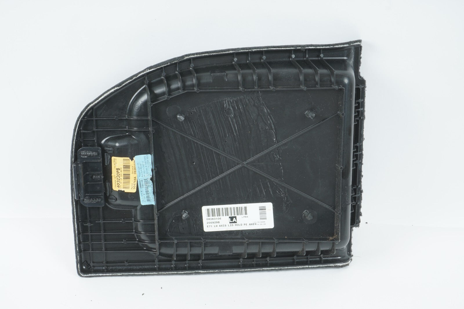 2008 - 2013 BMW X6 LEFT REAR TRUNK STORAGE COMPARTMENT LID COVER DOOR  OEM
