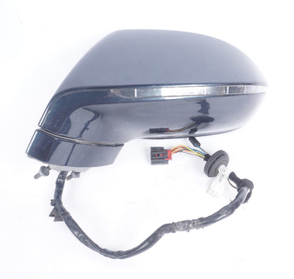 2012-2018 AUDI A7 S7  LEFT DRIVER SIDE DOOR REAR VIEW MIRROR BLUE OEM