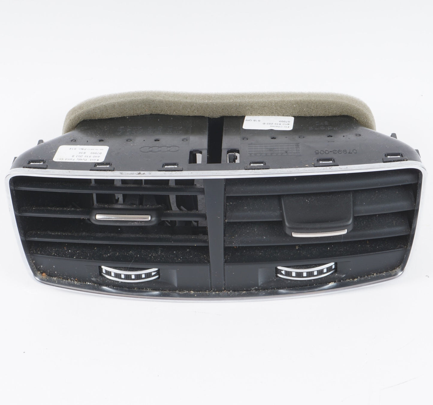 11-17 AUDI A8 A8L S8 REAR CENTER CONSOLE  AC HEATER AIR VENT OEM