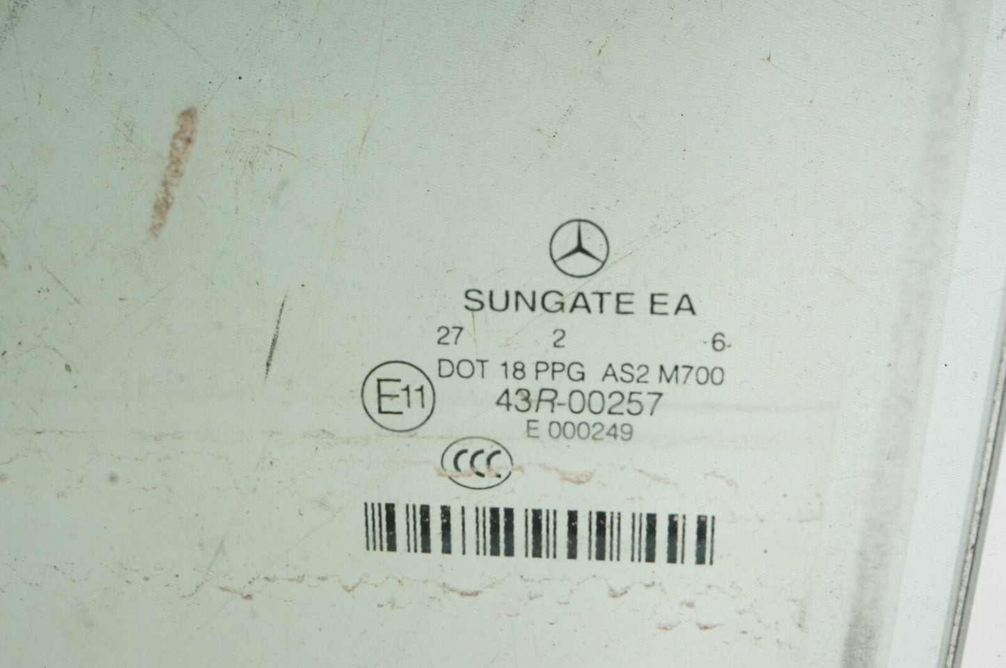 2007-2013 OEM Mercedes W221 S550 Rear Left Passenger Side Door Window Glass