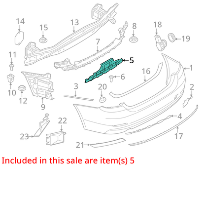 2014 - 16  BMW GRAN CONVERTIBLE 428I 435I  REAR BRACKET REINFORCEMENT BUMPER