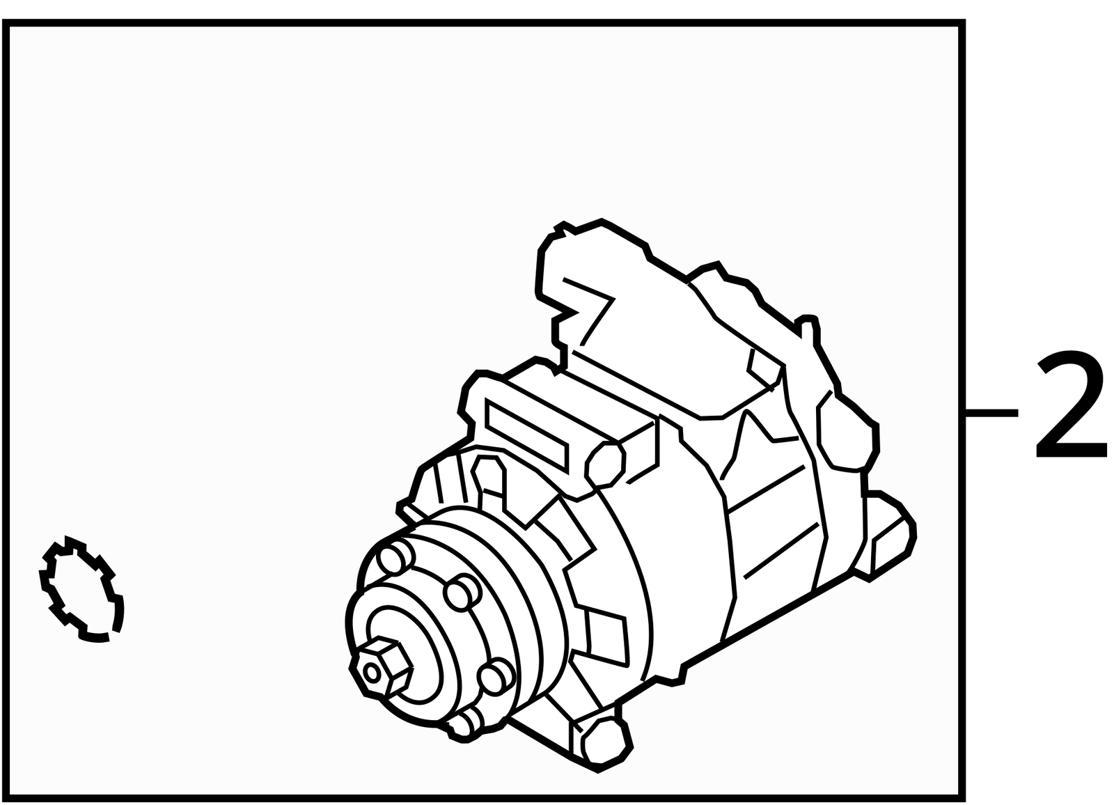 2007 - 2010 Audi A8 Quattro AC Compressor 4E0260805AS OEM