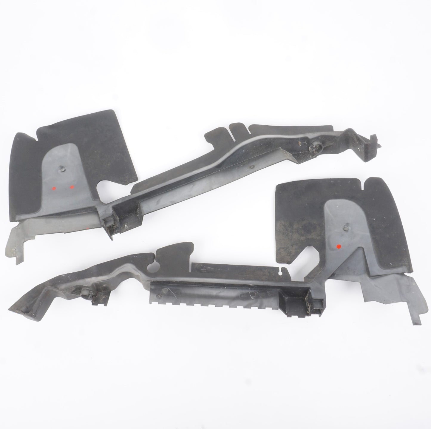 2005-2011 Audi A6 4.2L Radiator Air Duct Guide Channel  Set Of 2 OEM