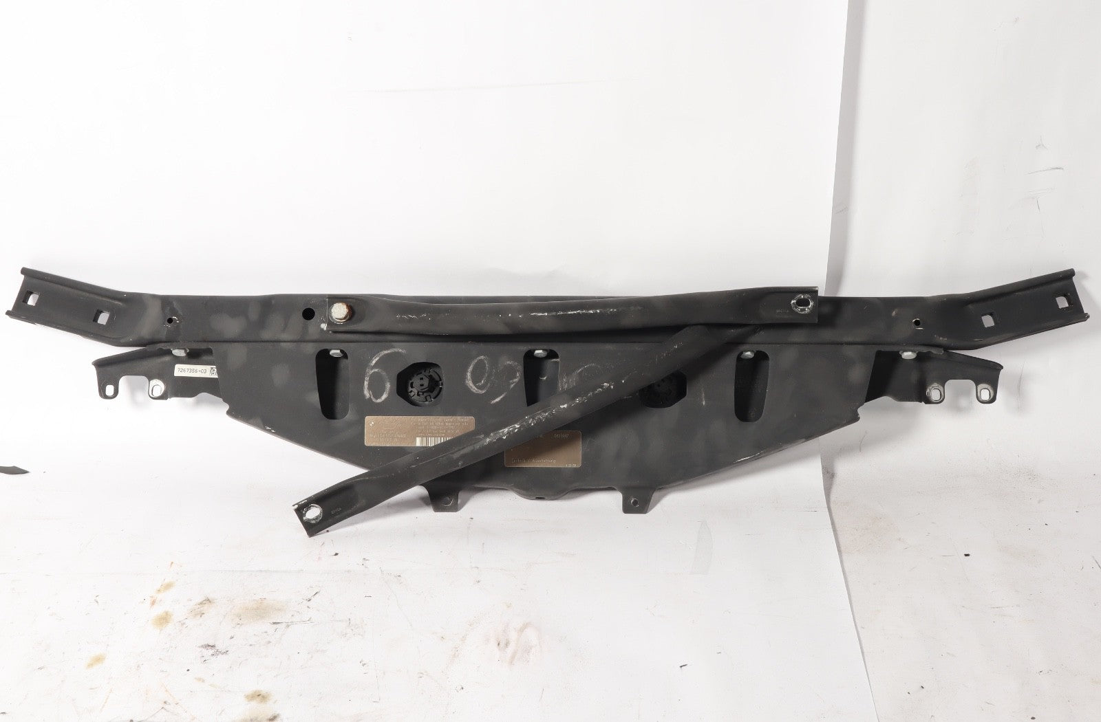 12-19 BMW F12 650i 640i M6 Upper Radiator Core Support Tie Bar 7267356 OEM