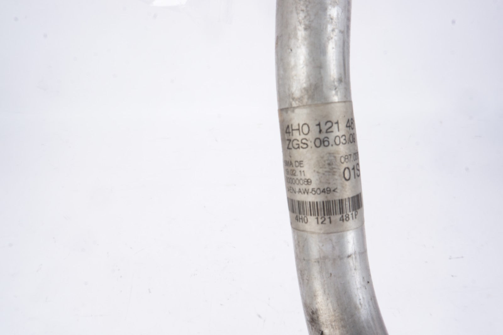 2011 - 2012 Audi A8 Quattro Rear Left Coolant Hose Tube Line OEM