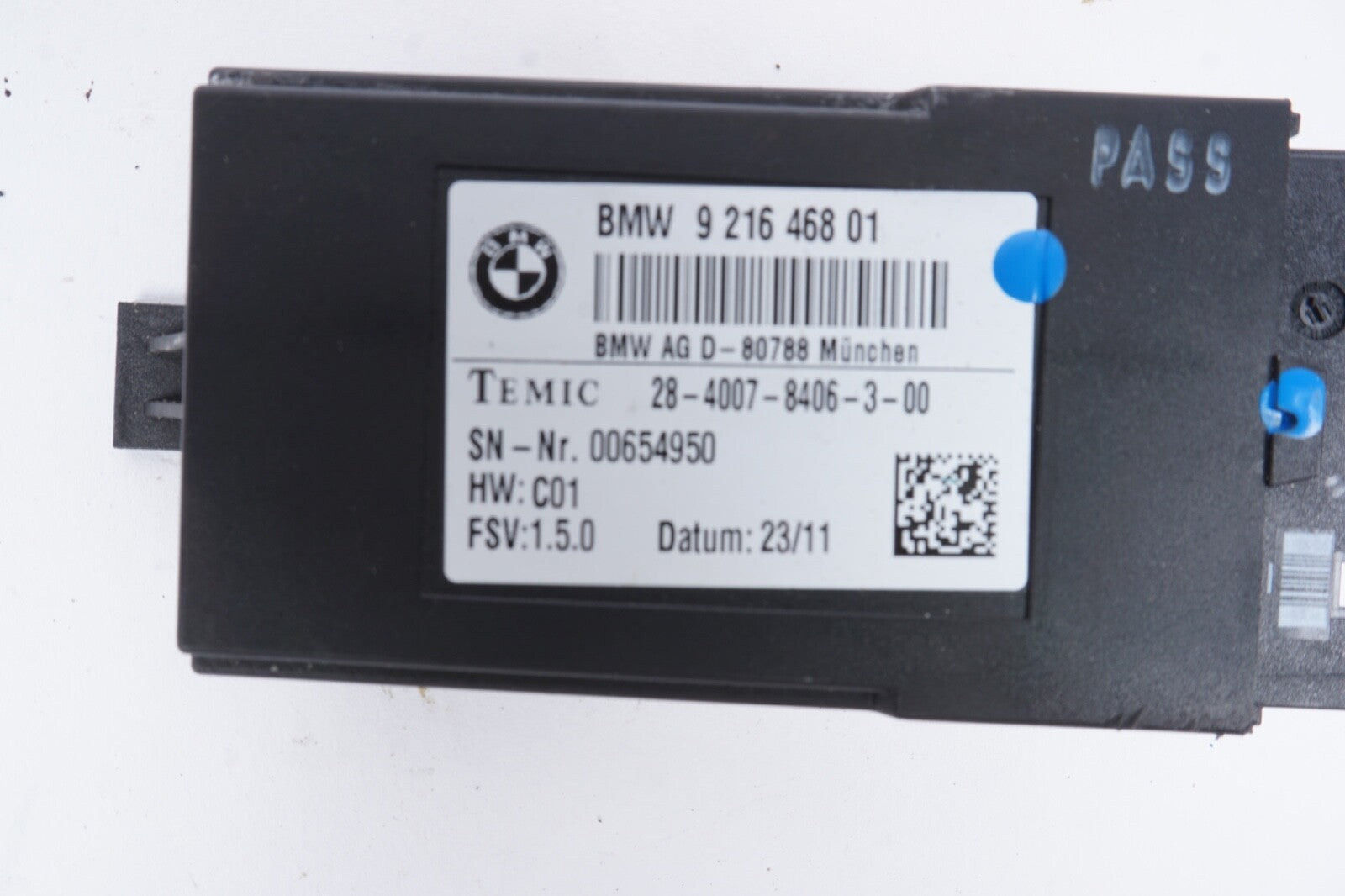 2009 - 2018 BMW 740i 750i 760i FRONT OR REAR SEAT CONTROL MODULE 9216468 OEM