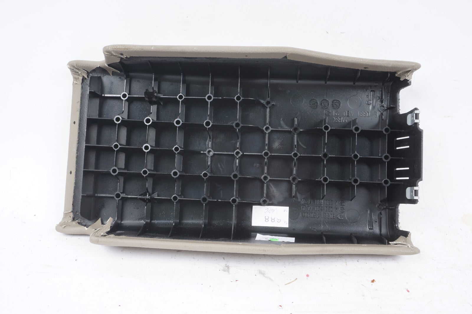 03-06 Mercedes R230 SL500 SL55 AMG Center Console Rear Lid Cover Panel  OEM