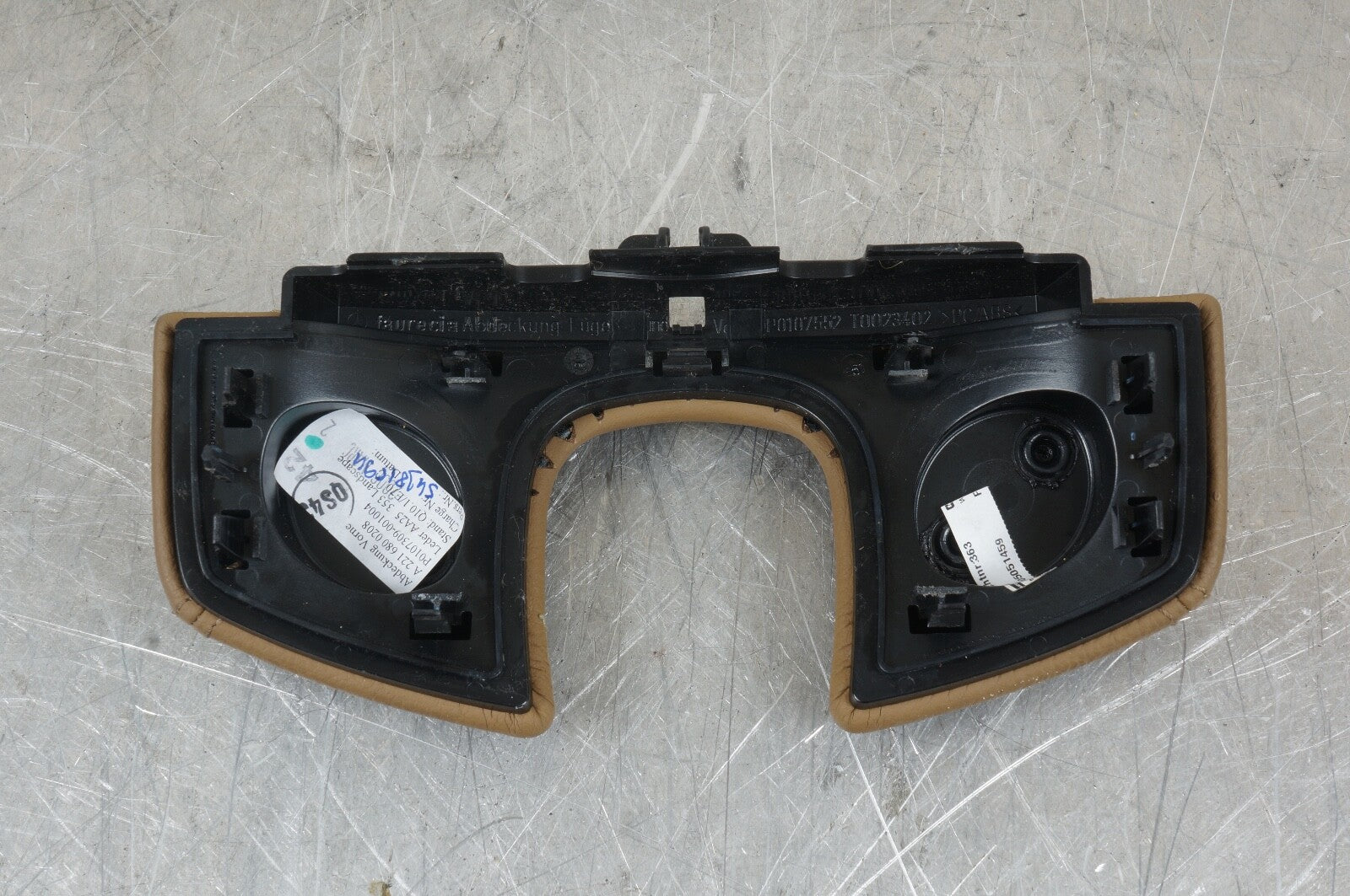 07-13 Mercedes W221 S550 S400 S350 Center Console Trim Brown OEM 