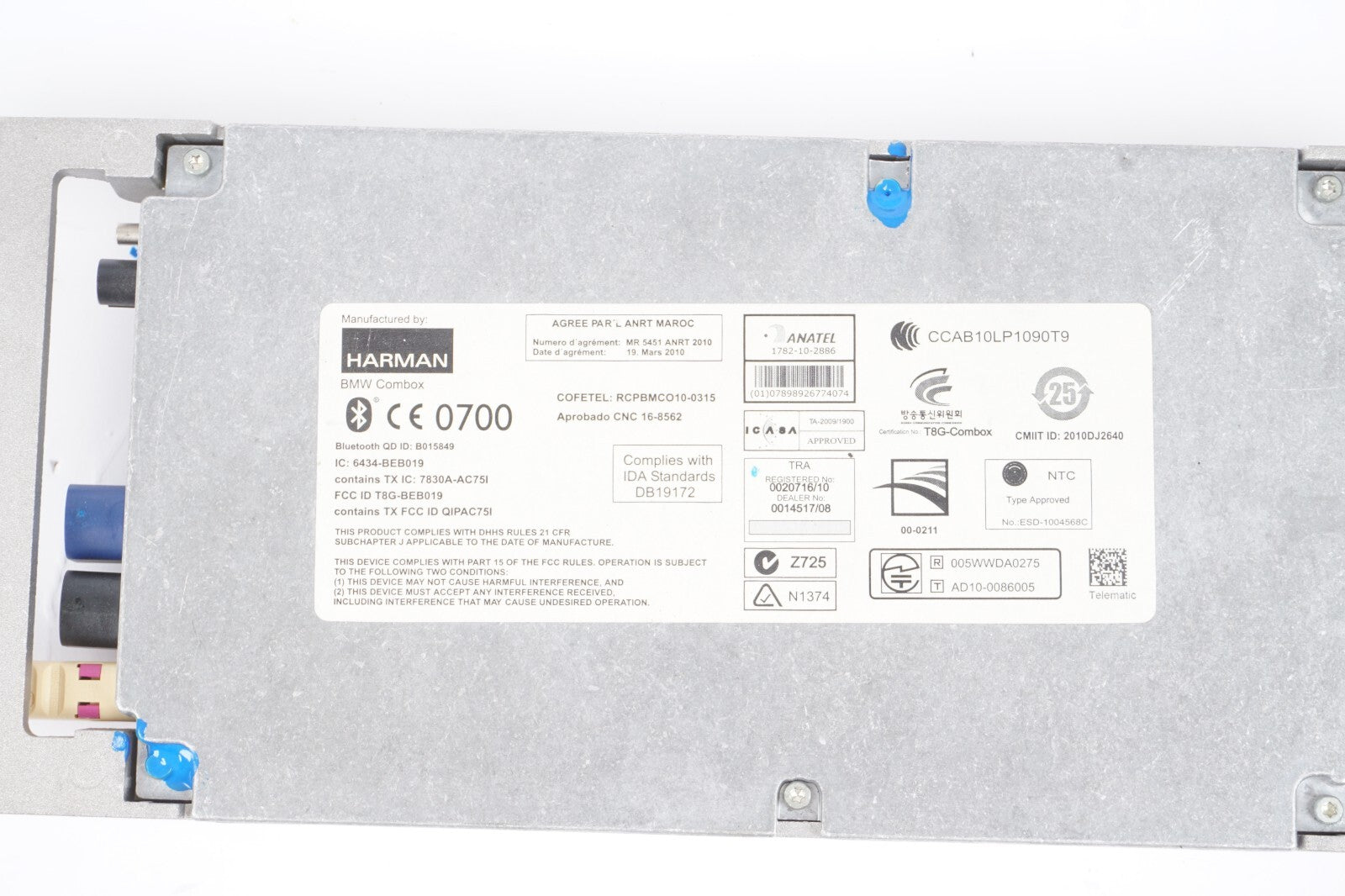 2012 - 2018 BMW 650i 640i Bluetooth Telematics Control Module 9257153-01 OEM