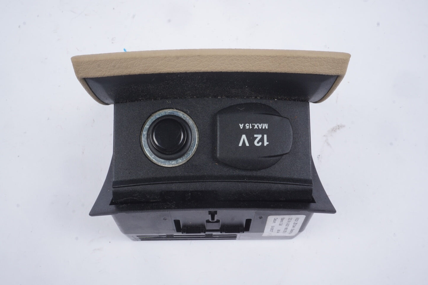 07-09 Mercedes W221 S63 AMG S600 Rear Ashtray Lighter Compartment Beige OEM