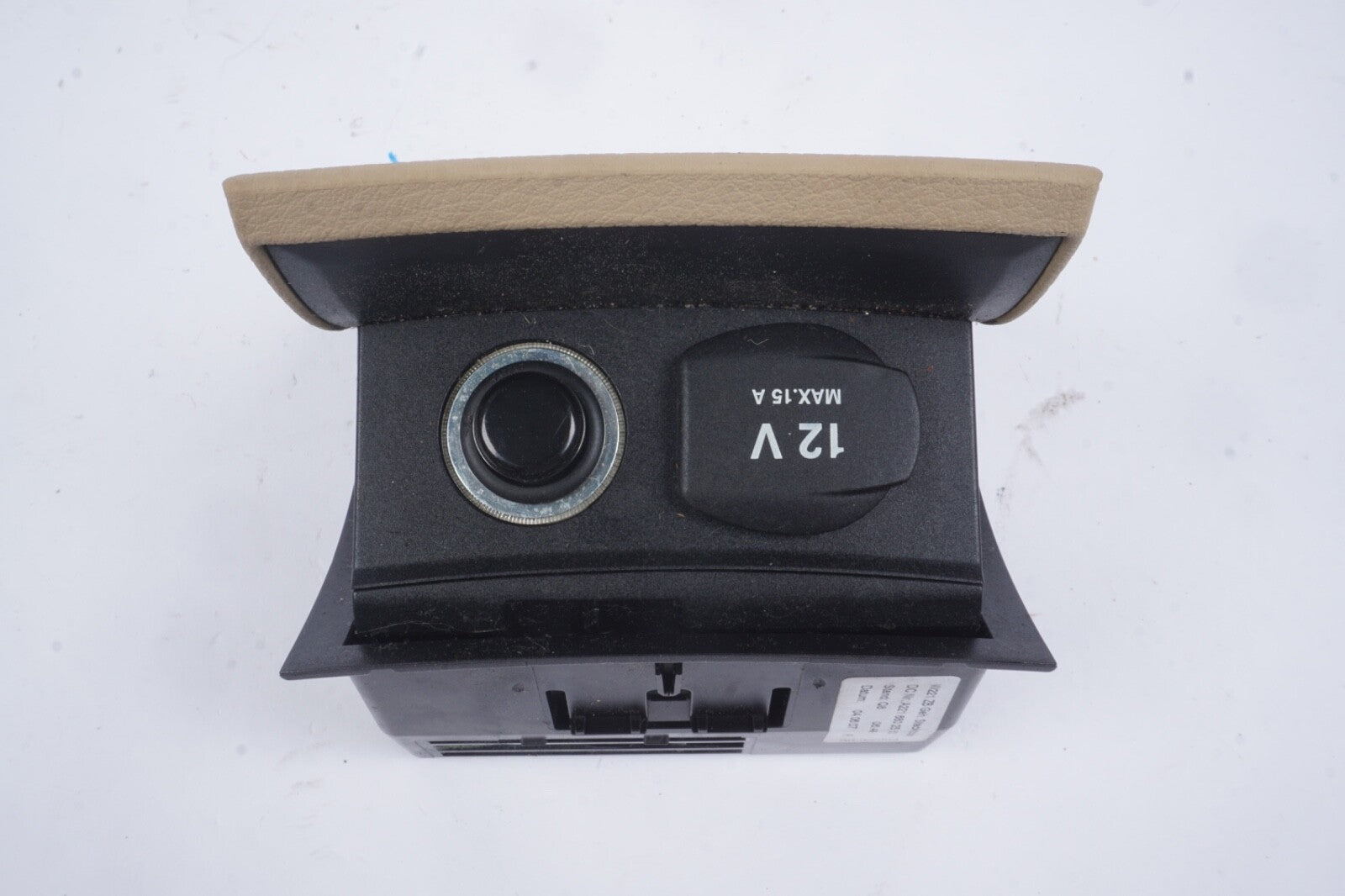 07-09 Mercedes W221 S63 AMG S600 Rear Ashtray Lighter Compartment Beige OEM