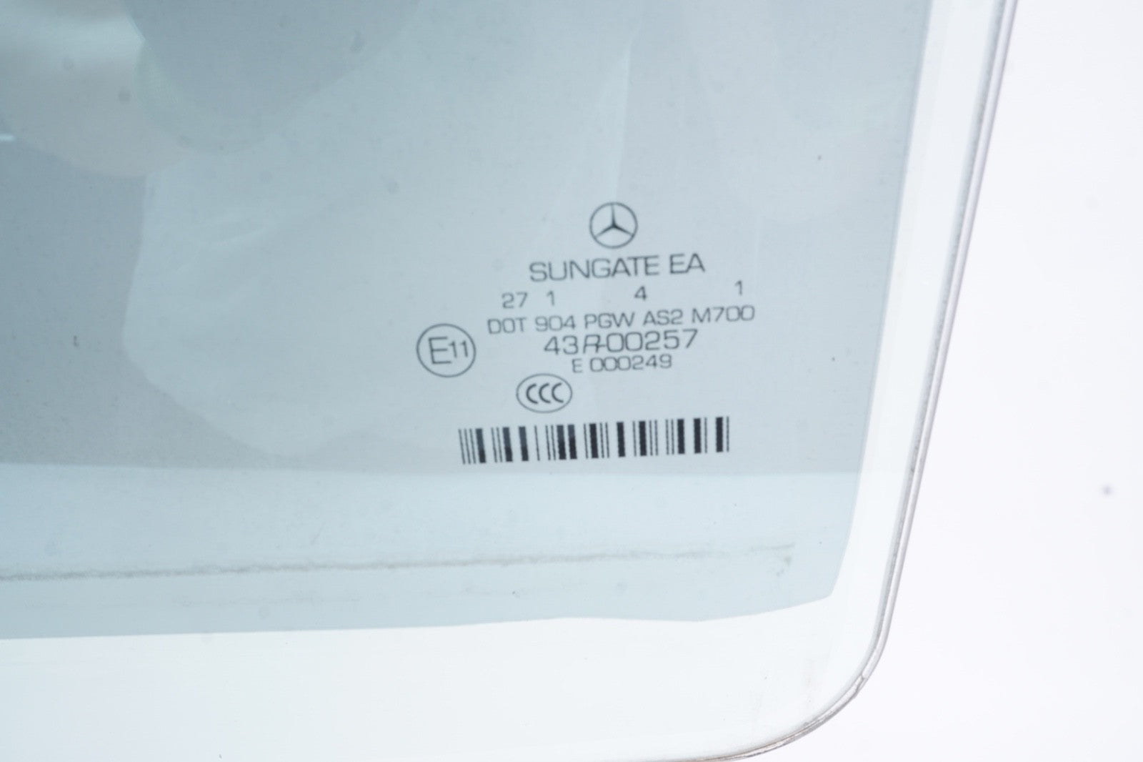 07-13 Mercedes W221 S550 S400 S350 Rear Left Driver Side Door Window Glass OEM