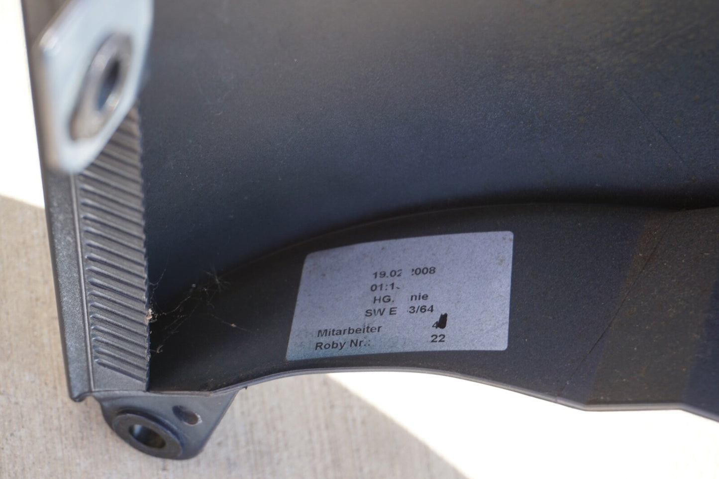 04-10 OEM BMW E63 E64 645 650 M6 Front Left Driver Side Fender Panel