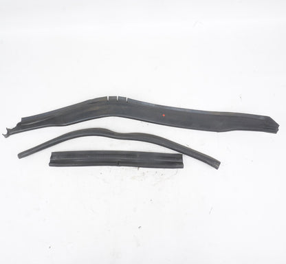 08-14 MERCEDES BENZ C300 C250 HOOD UNDERSIDE WEATHER STRIP SEALS SET OF 3 OEM