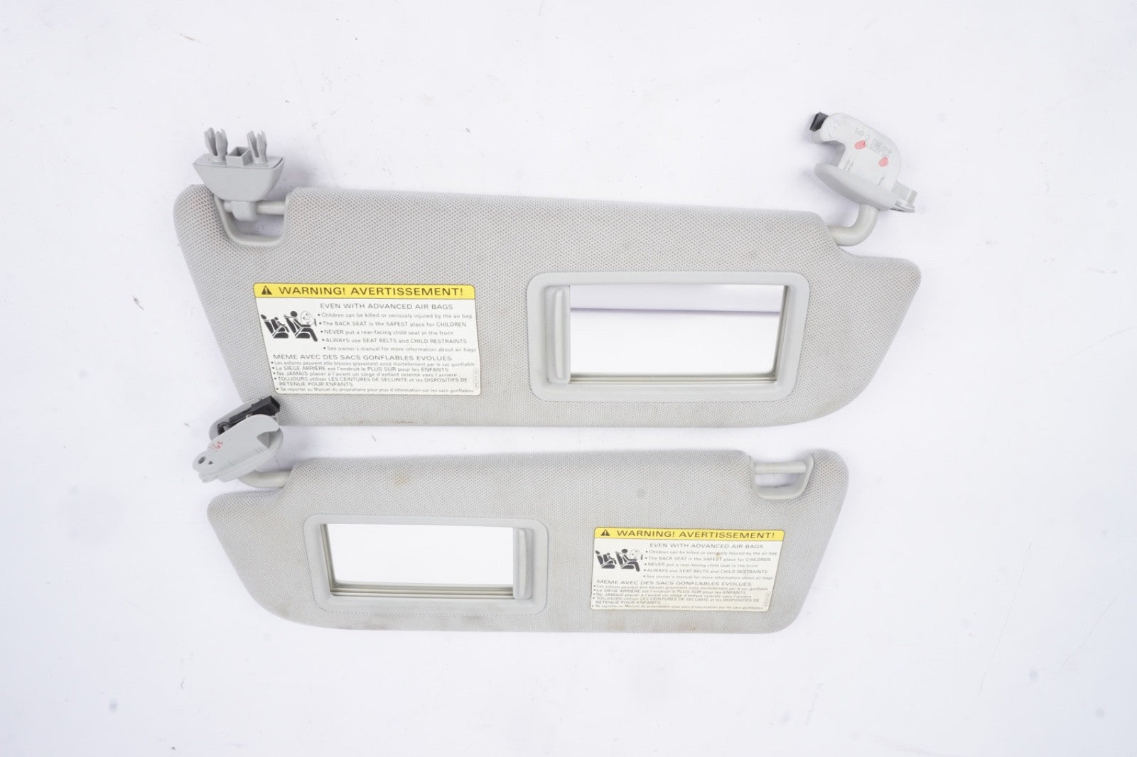 2011 - 2018 AUDI A8L A8 S8 FRONT LEFT RIGHT SIDE SUNVISOR SUN VISOR OEM GRAY