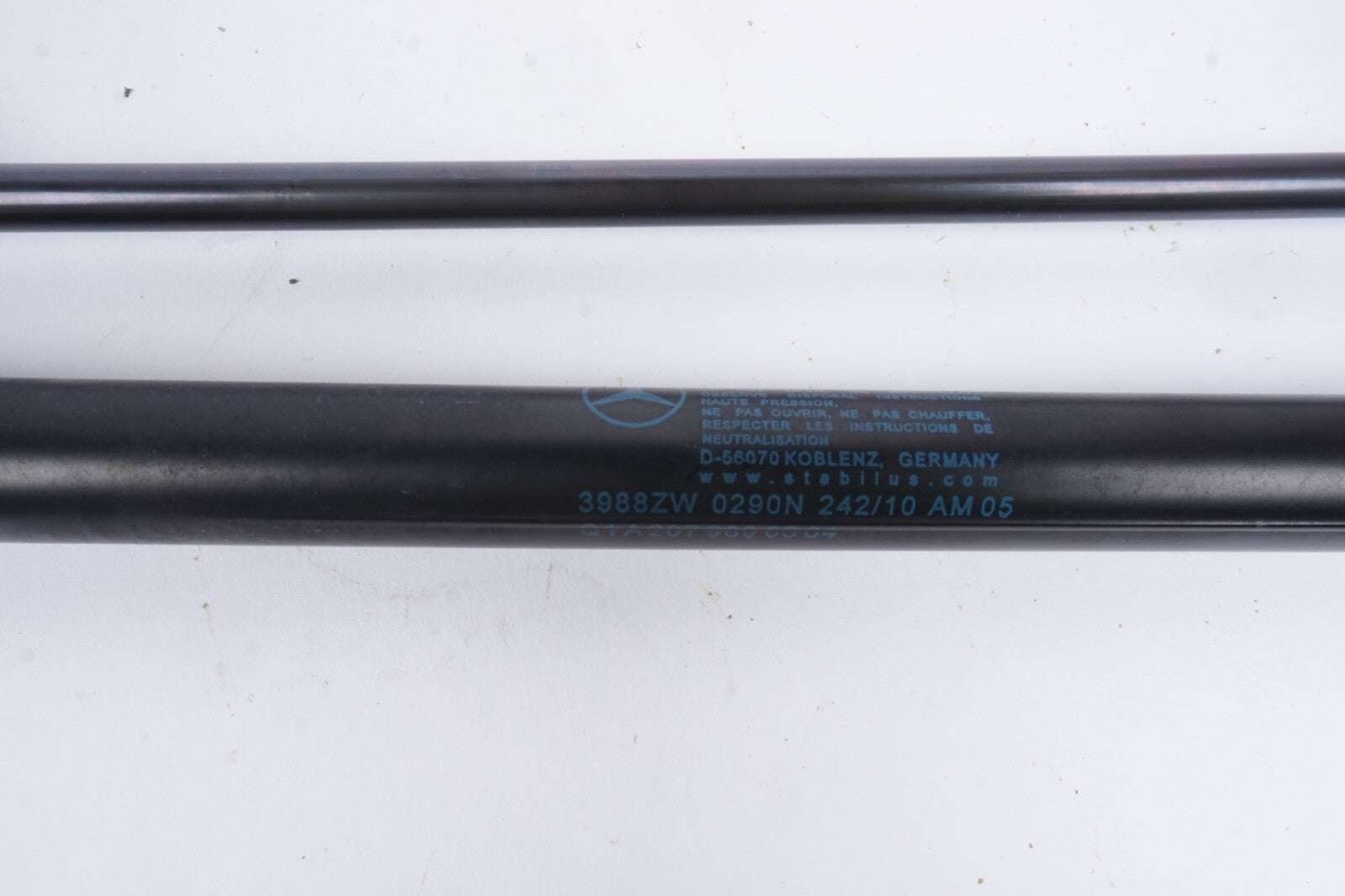 10-17 Mercedes W207 E350 E400 E550 Front Hood Hinge Shock Strut Pair OEM
