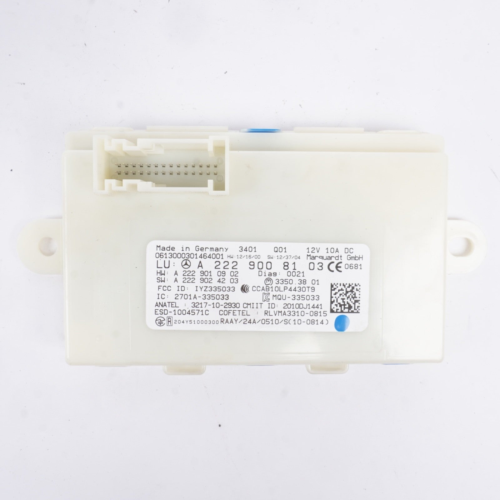2014 Mercedes W222 S550 Key Less Go Entry Antenna Module Unit 2229008103 OEM