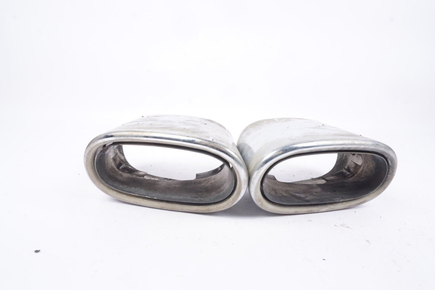 03-08 Mercedes R230 SL500 SL550 SL600 Exhaust Mufflers Muffler Tips Chrome OEM