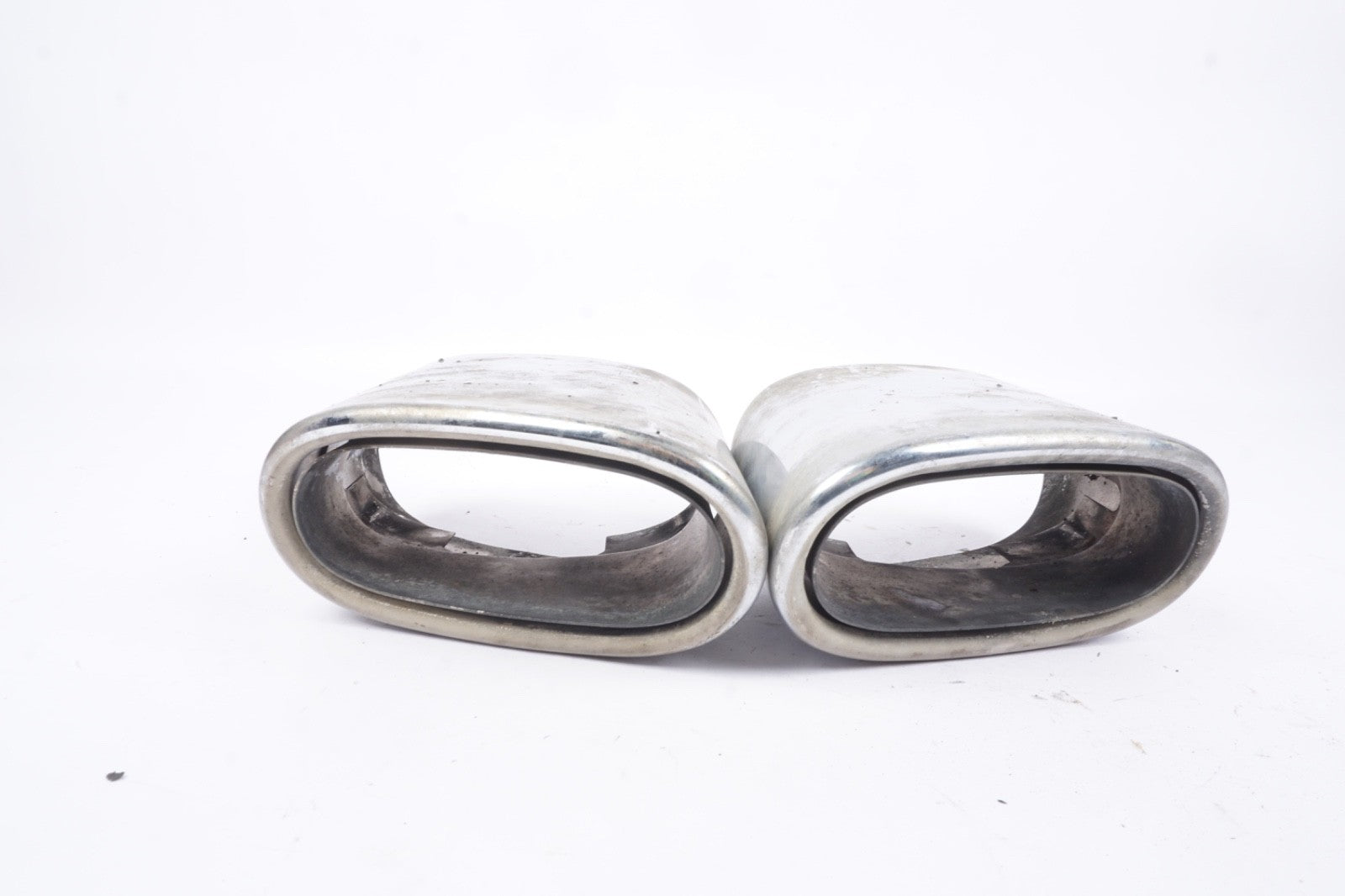 03-08 Mercedes R230 SL500 SL550 SL600 Exhaust Mufflers Muffler Tips Chrome OEM