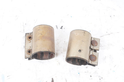 11-18 Porsche Cayenne 958 Exhaust Clam SET of 2  OEM