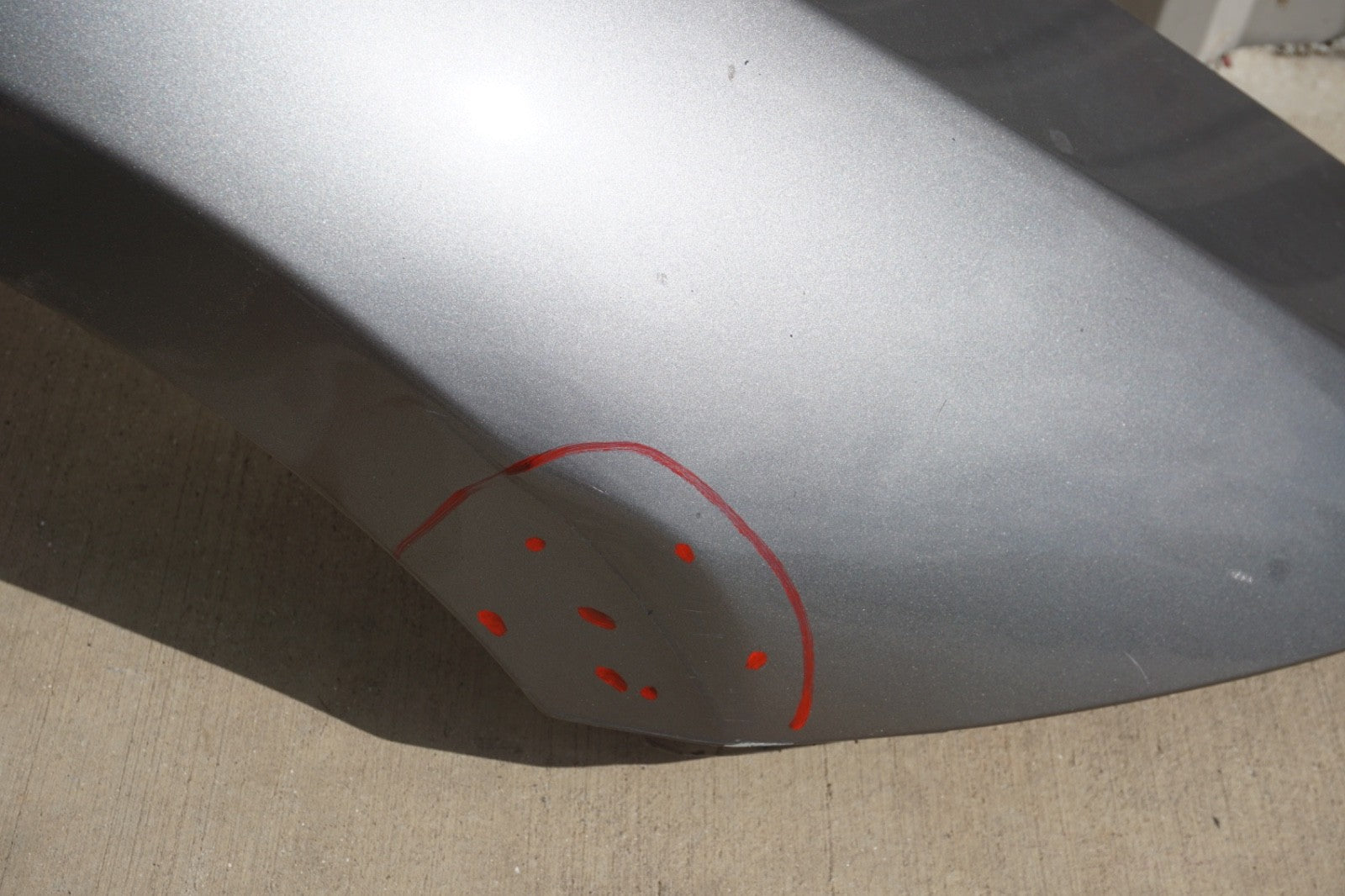 03-08 BMW E85 Z4 FRONT RIGHT FENDER SHELL COVER PANEL STERLING GRAY OEM
