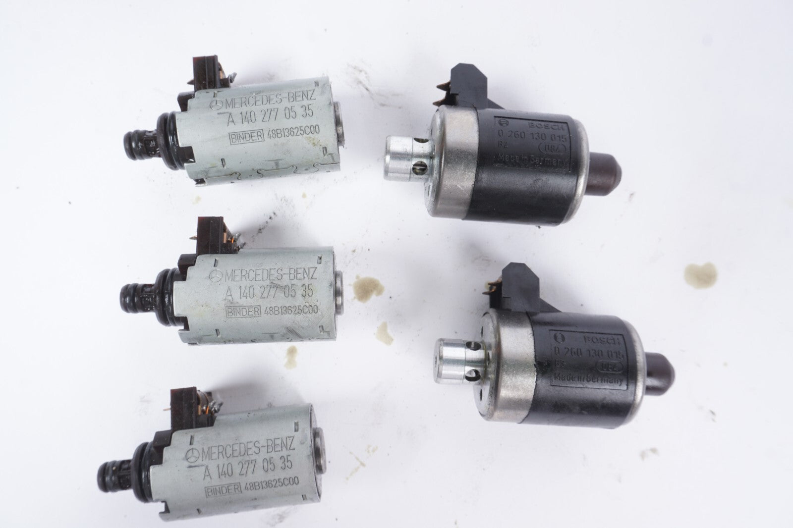 03-06 Mercedes R230 SL500 Automatic Transmission Gearbox Solenoid 6Pcs OEM