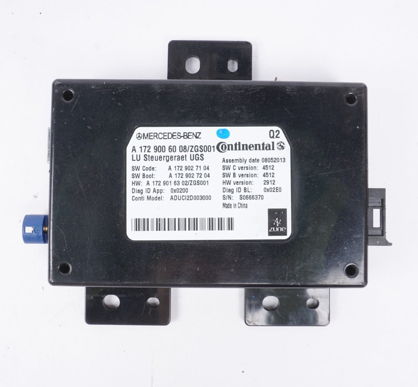12-14 Mercedes E350 C250 C300 C350 Communication Control Module 1729006008 OEM