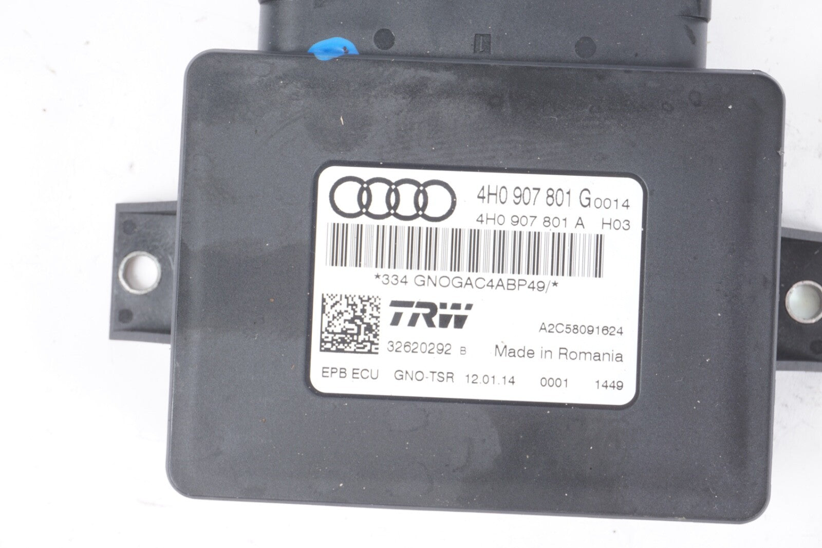 2012 - 2018 AUDI A6 A7 A8 ELECTRONIC PARKING BRAKE CONTROL OEM 4H0907801G