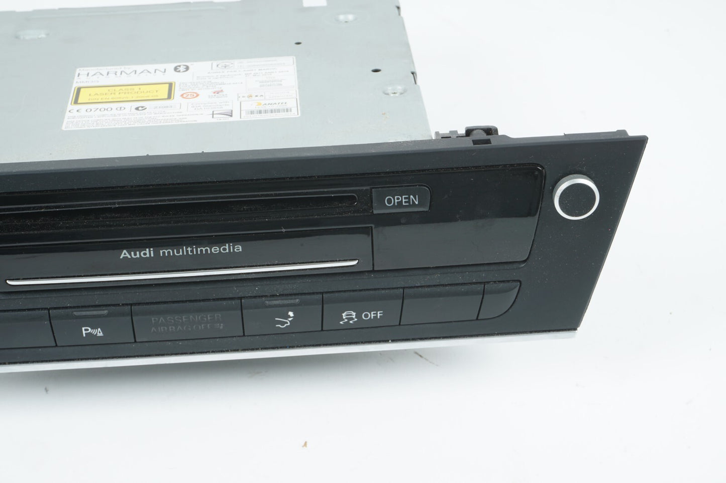 2012 AUDI A7 HEAD UNIT CD PLAYER RADIO MMI MODULE W/ CONTROL PANEL OEM