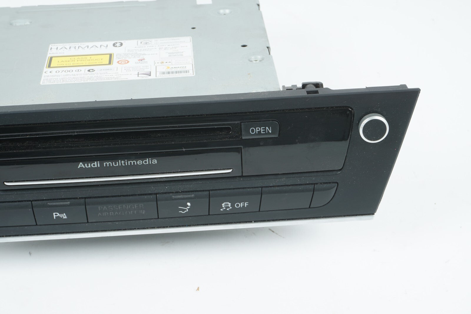2012 AUDI A7 HEAD UNIT CD PLAYER RADIO MMI MODULE W/ CONTROL PANEL OEM