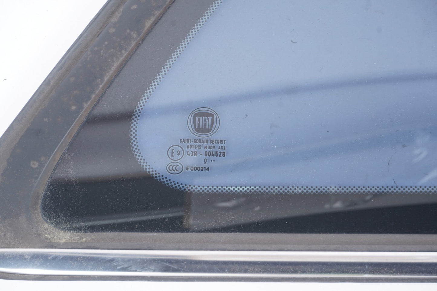 2012 - 2019 Fiat 500 Rear Quarter Window Glass Right Passenger Side OEM