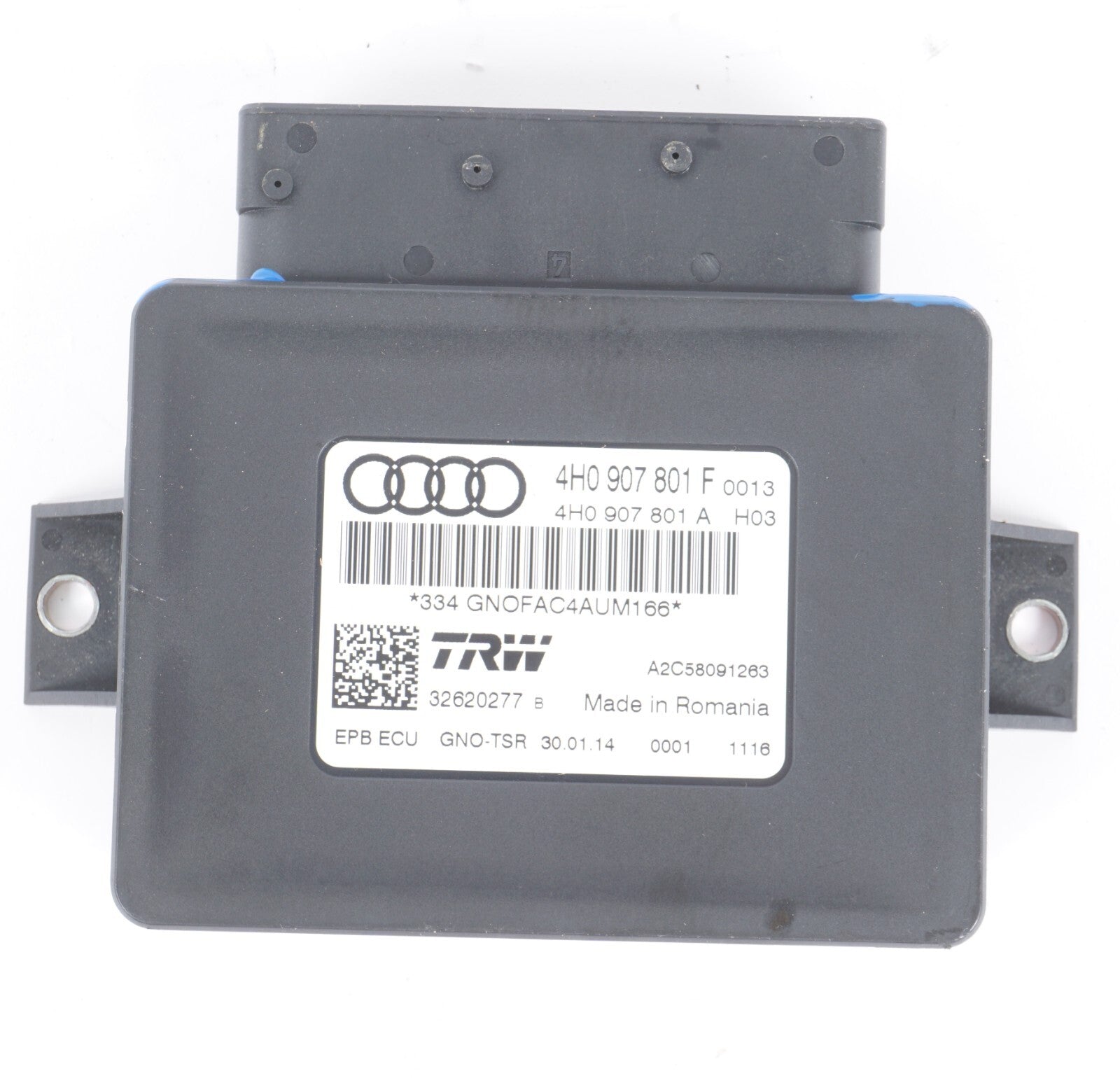 12-17 AUDI A8L A8 Parking Brake Control Module 4H0907801F OEM