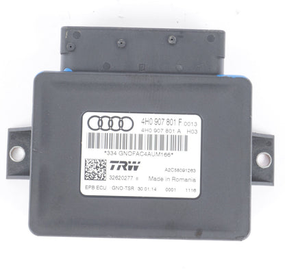 12-17 AUDI A8L A8 Parking Brake Control Module 4H0907801F OEM