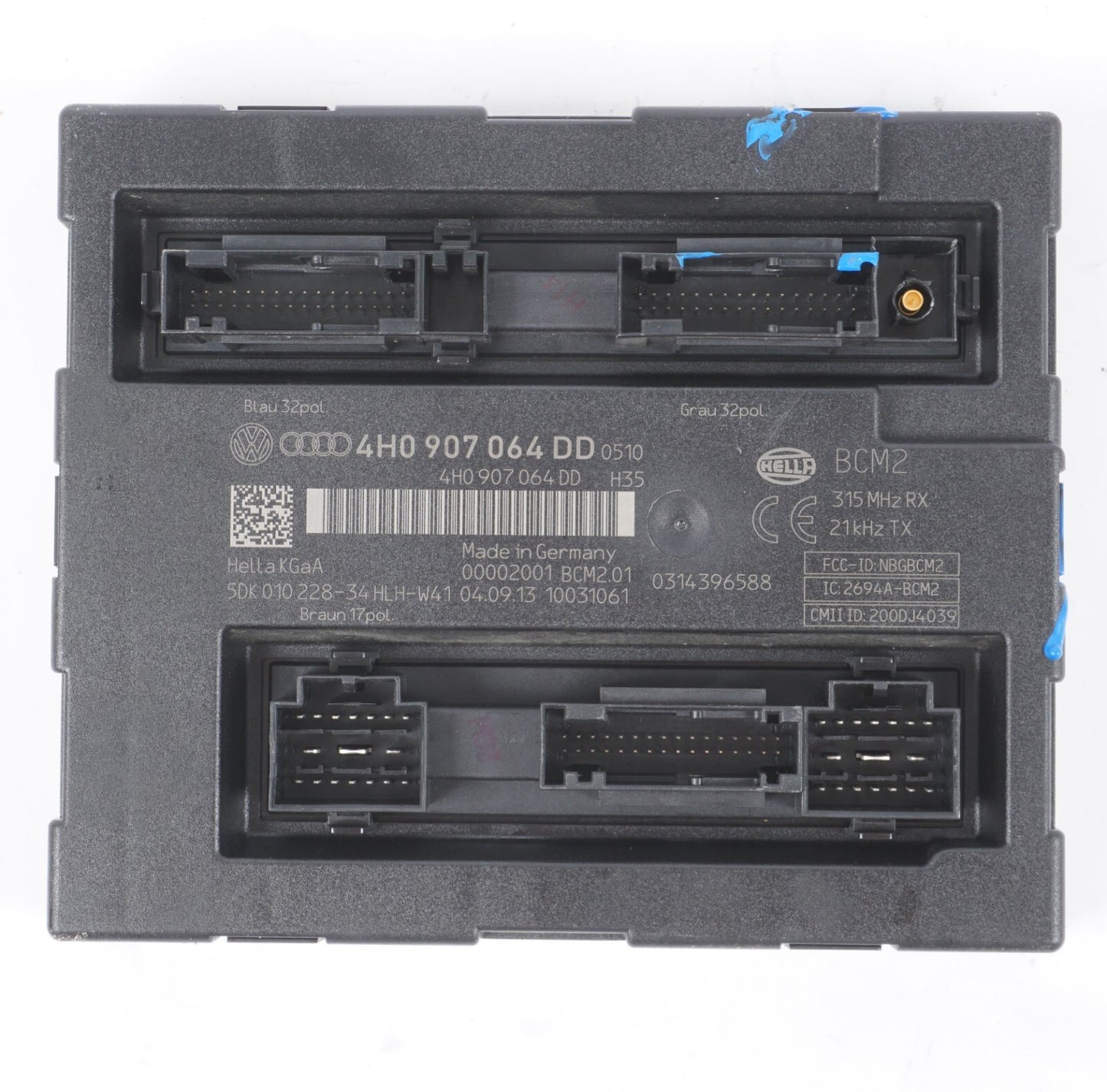 12-15 AUDI A8L A8 Comfort Control Module CCM 4H0907064DD  OEM