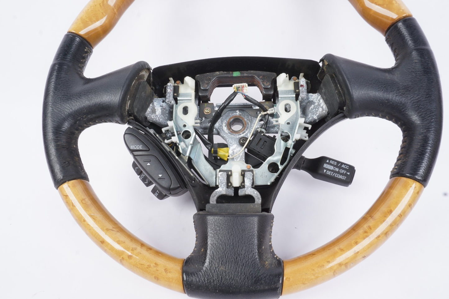 2002 - 2010 LEXUS SC430 DRIVER STEERING WHEEL LEATHER WOOD ASSEMBLY OEM