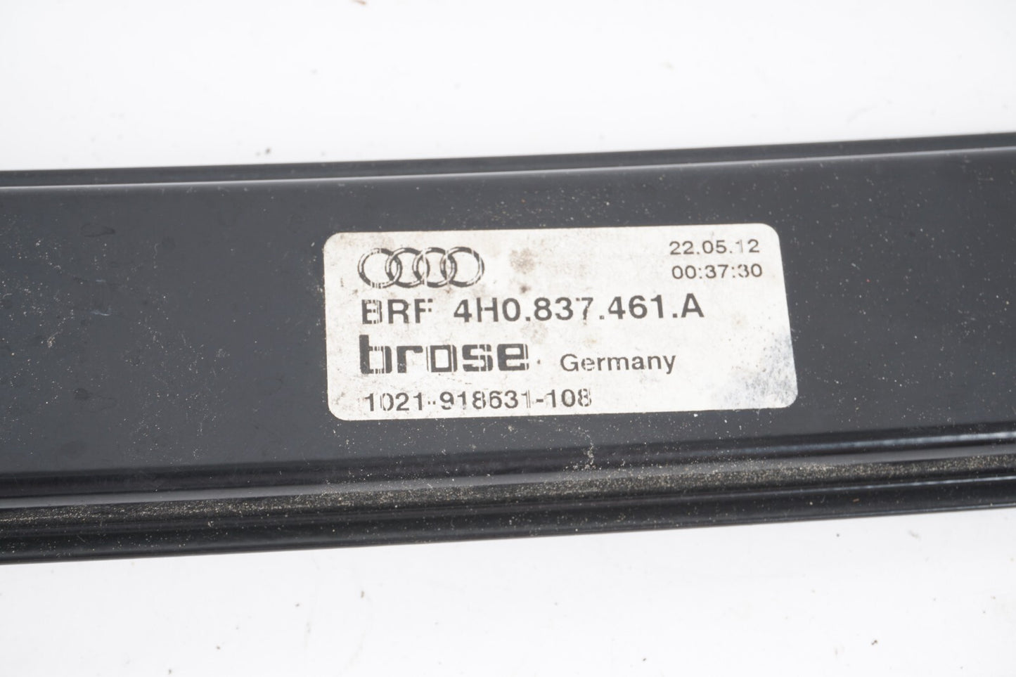 11-17 AUDI A8L FRONT LEFT DRIVER SIDE WINDOW REGULATOR & MOTOR OEM