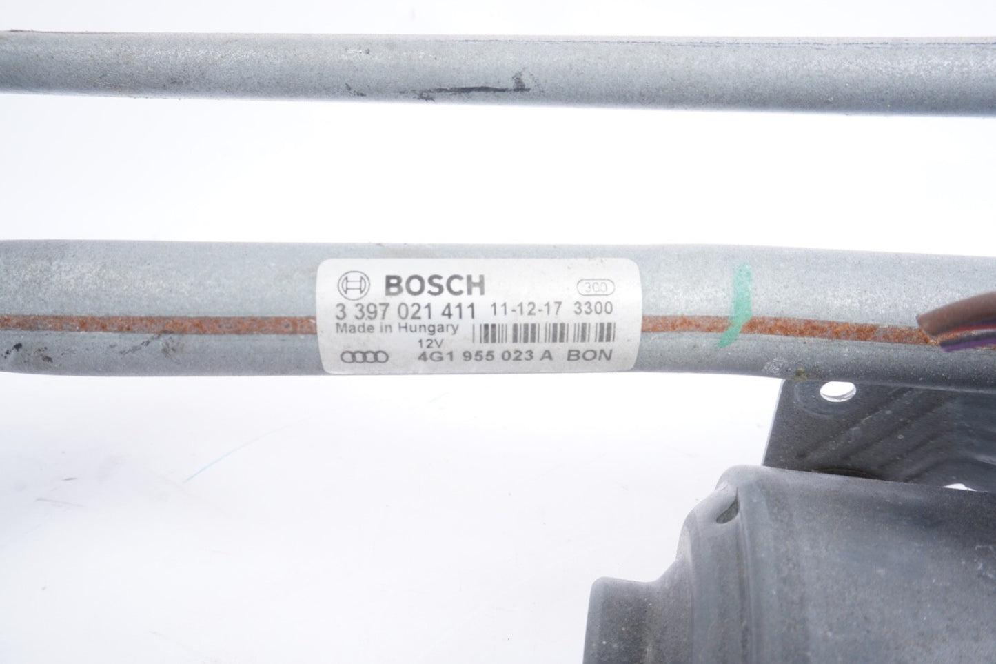 12-18 AUDI C7 A6 A7 WINDSHIELD WIPER TRANSMISSION LINKAGE MOTOR 4G1955023A OEM
