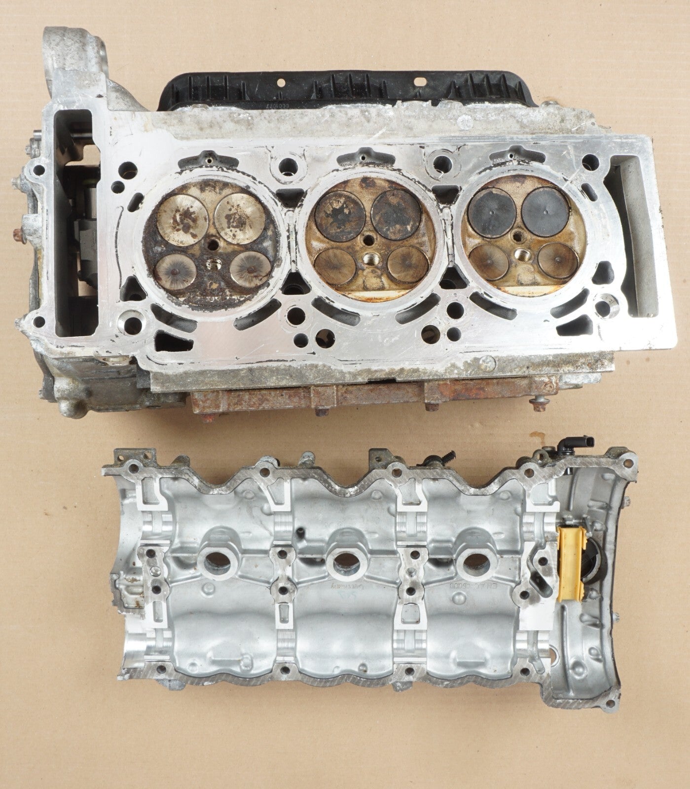 2018-2020 MERCEDES SL450 ENGINE CYLINDER HEAD & VALVE COVER RIGHT PASS SIDE OEM