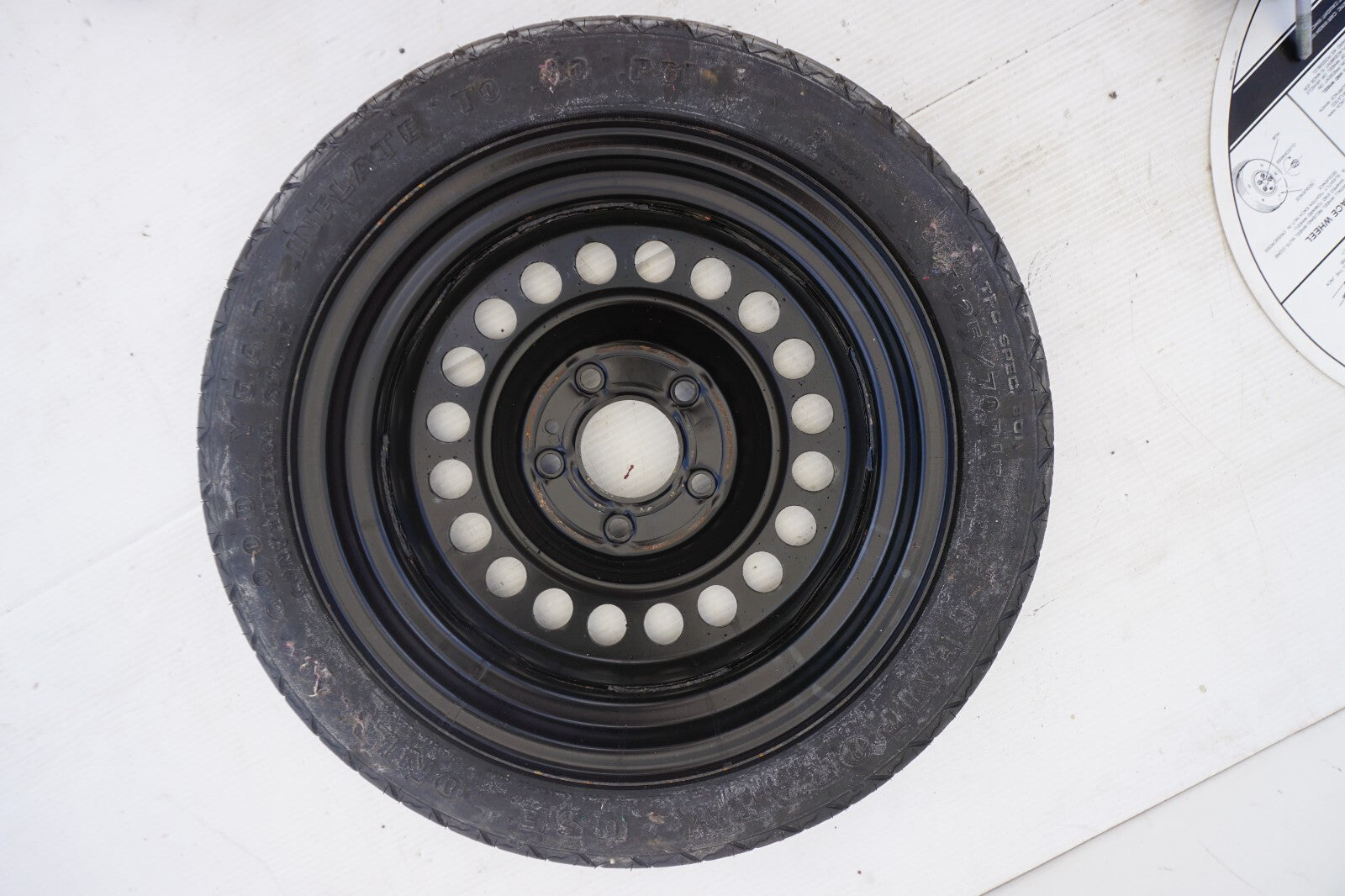1987- 1993 Cadillac Allante WHEEL SPARE TIRE T125/70R15 OEM