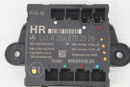 2008 - 2014 MERCEDES C300 W204 REAR RIGHT PASS SIDE DOOR CONTROL MODULE OEM