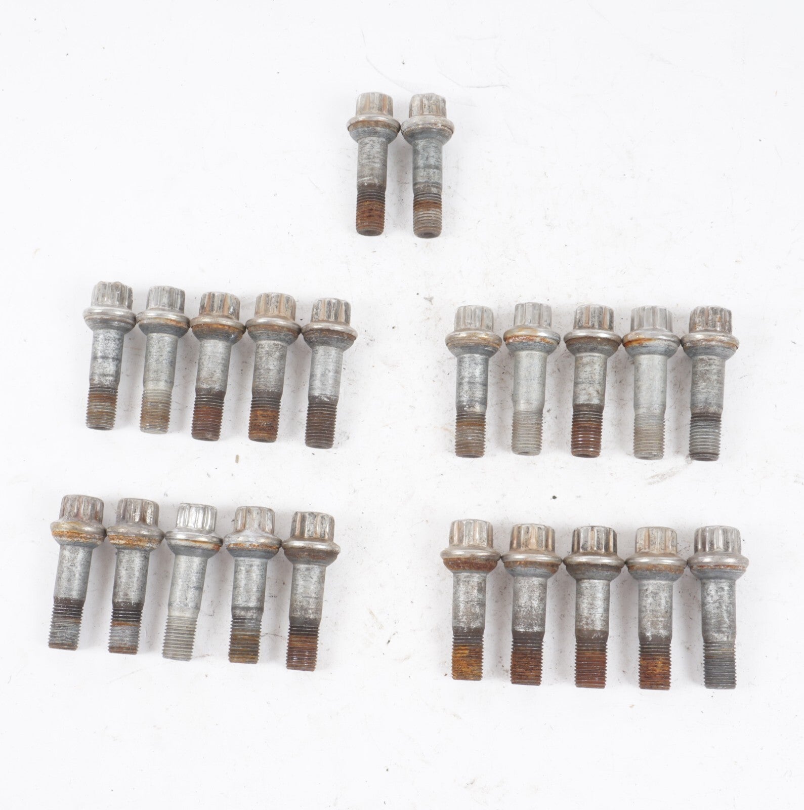 07 - 13 MERCEDES-BENZ W221 S550 WHEEL LUG BOLT BOLTS NUT SET OF 22 OEM