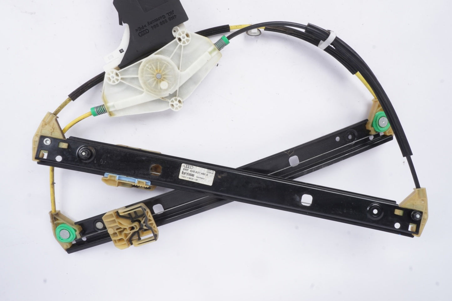 11-18 AUDI A8 A8L S8 FRONT RIGHT PASSENGER SIDE DOOR WINDOW REGULATOR OEM