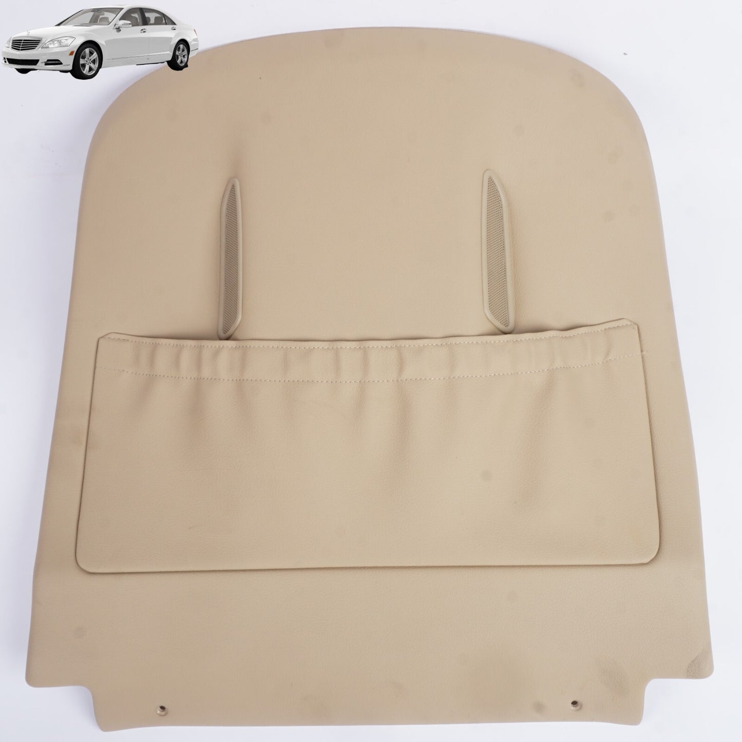10-13 Mercedes W221 S550 Front Seat Back Plate Cover Panel Left or Right OEM
