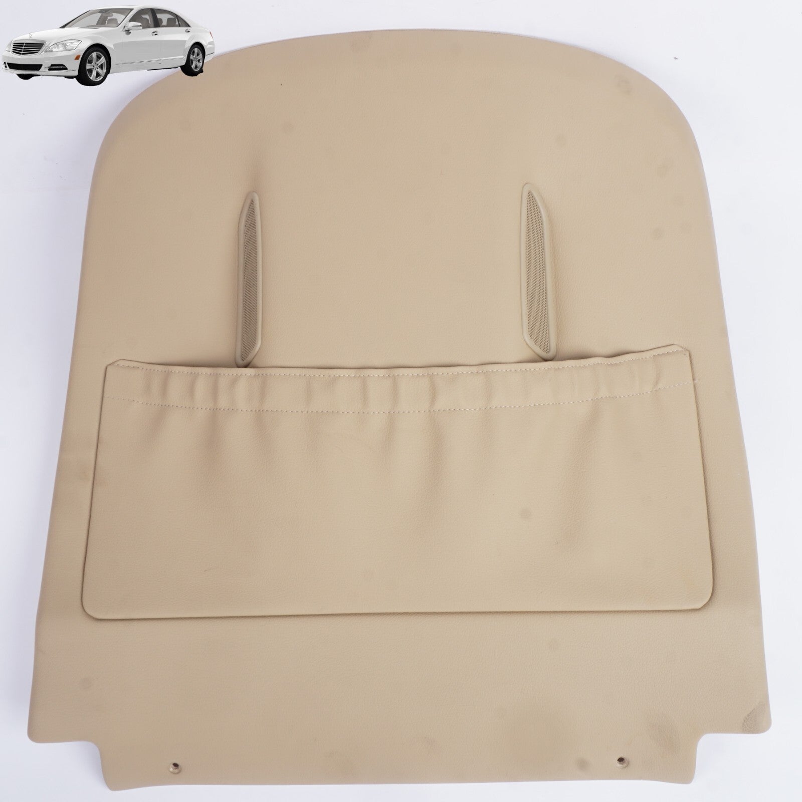 10-13 Mercedes W221 S550 Front Seat Back Plate Cover Panel Left or Right OEM