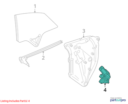 2010 - 2017 Mercedes E350 Coupe Convertible Front Left Window Regulator Motor