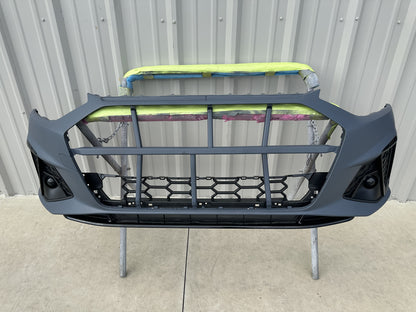 FOR 2024 Audi A4 S4 Front Bumper Cover NEW Primed W/Side Grilles