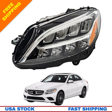 Full LED Headlight Left Driver Side For 2019-2021 Mercedes-Benz C300 C43 W205