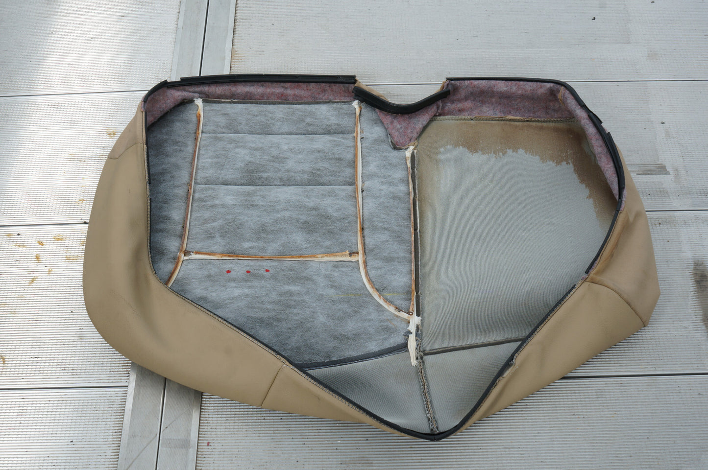 06-11 Mercedes ML350 ML500 REAR LEFT DRIVER SIDE SEAT CUSHION COVER LOWER OEM