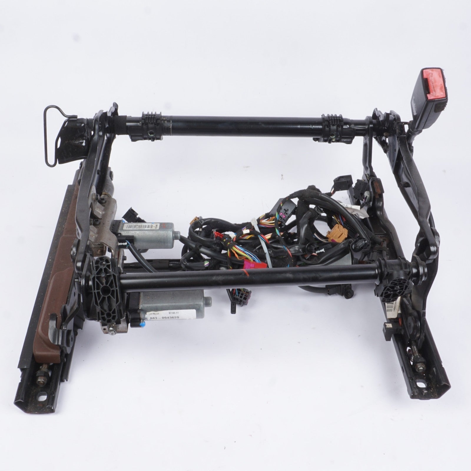 2011 - 2017 Audi A8 Front Right Driver Seat Lower Track Frame W/ Motors OEM